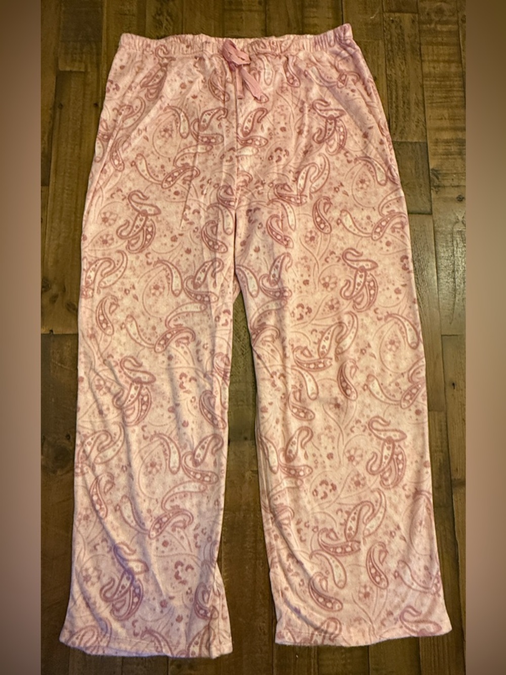 Earth Angels Pink Microfleece Pajama Set Top and Bottom XL - Picture 4 of 10